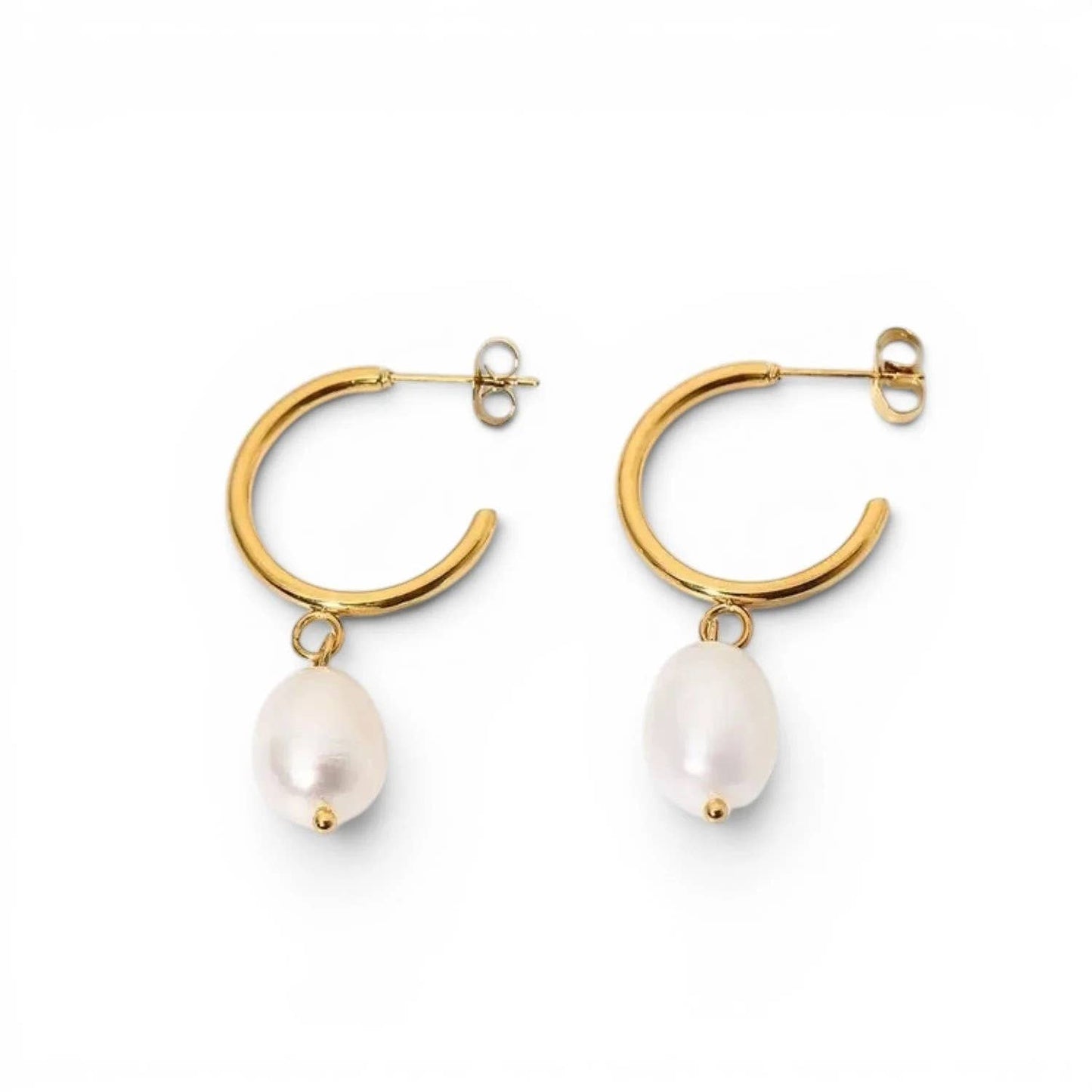 Aspen Pearl Hoop Earrings