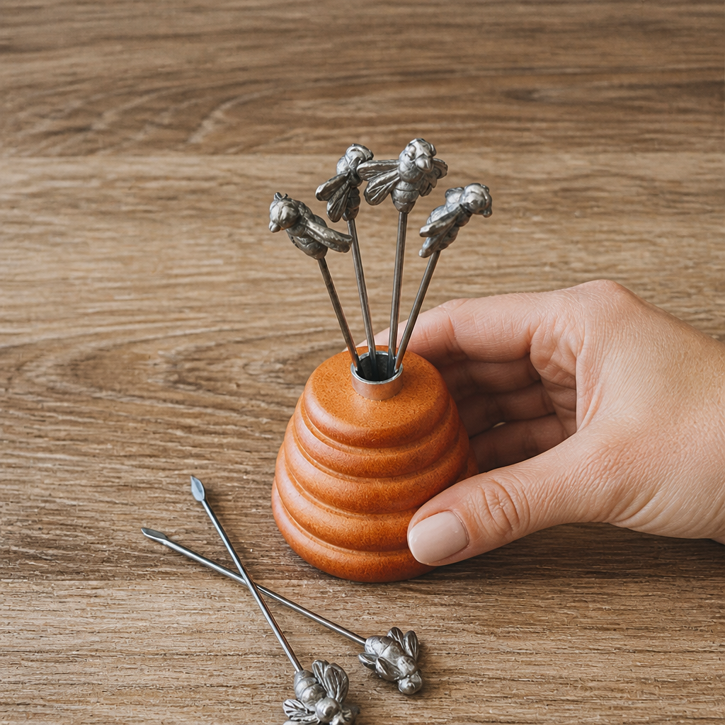 Hive of Bees Cheese Pick Set