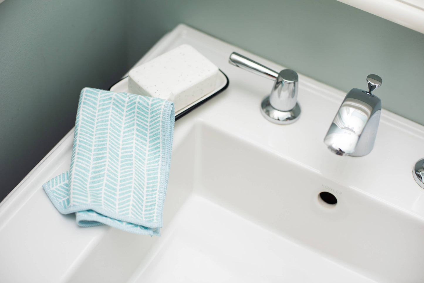 Mighty Minis Towel Set - Branches in Turq (set of 3)