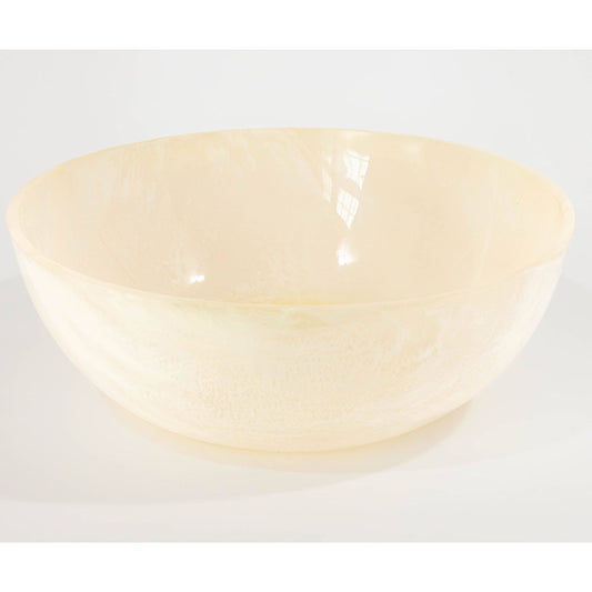 Jeanne Fitz Resin Collection Salad Bowl – Cream