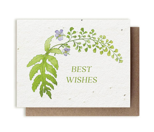Botanical Best Wishes Plantable Herb Seed Card