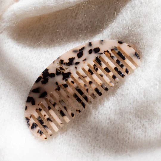 Tortoiseshell Half Moon Hair Comb