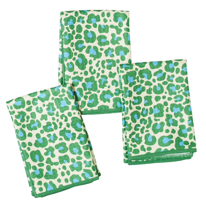 Mighty Mini Towel (Set of 3) - Leopard: Pecan