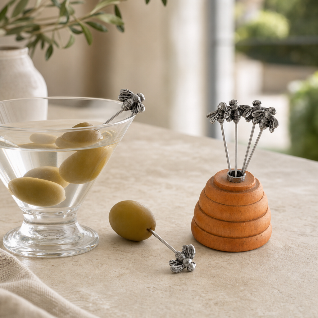 Hive of Bees Cheese Pick Set